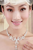 Bridal Necklace and Earrings Set