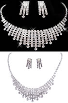 Bridal Necklace and Earrings Set