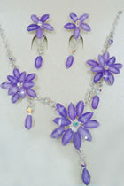 Necklace and Earrings Set (Multicolor)