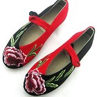 Chinese Ethnic Shoes w/ Embroidery and Frog (RM)