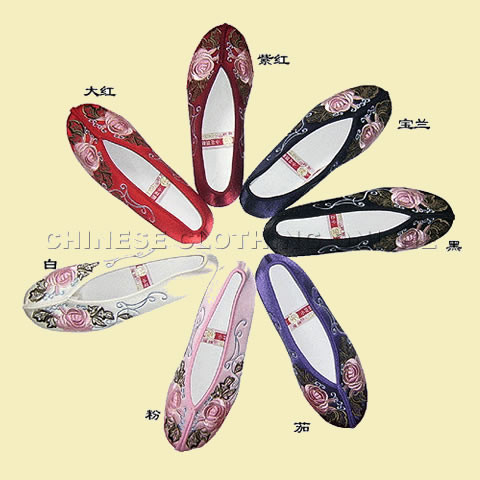 Mudan Peony Gege Embroidery Shoes (Multicolor)