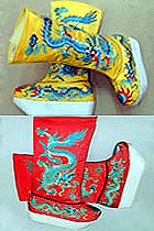 Stage Footwears - High Dragon Boots with Wooden Sole