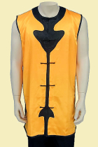 Round Collar Spade Applique Kung Fu Majia/Vest (CM)