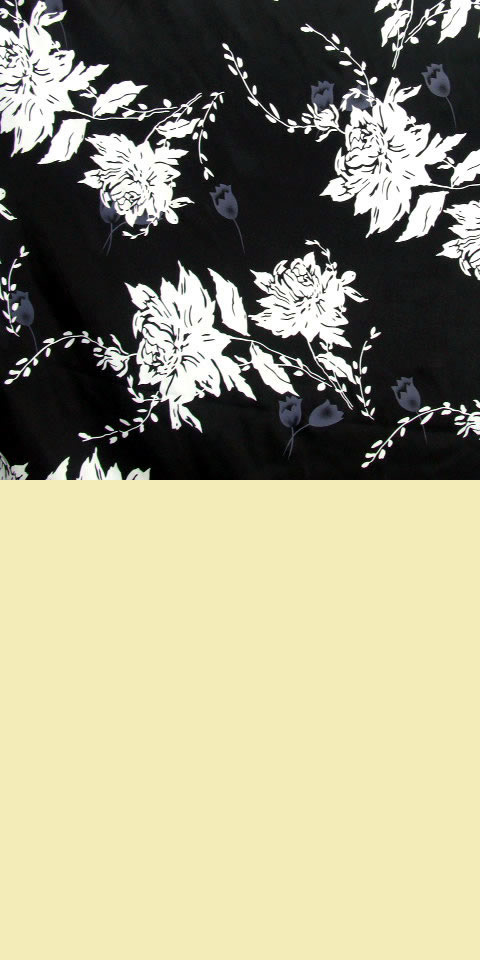 Fabric - Floral Imitation Silk