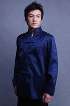 Mandarin Jacquard Jacket w/ Folding Cuffs (CM)