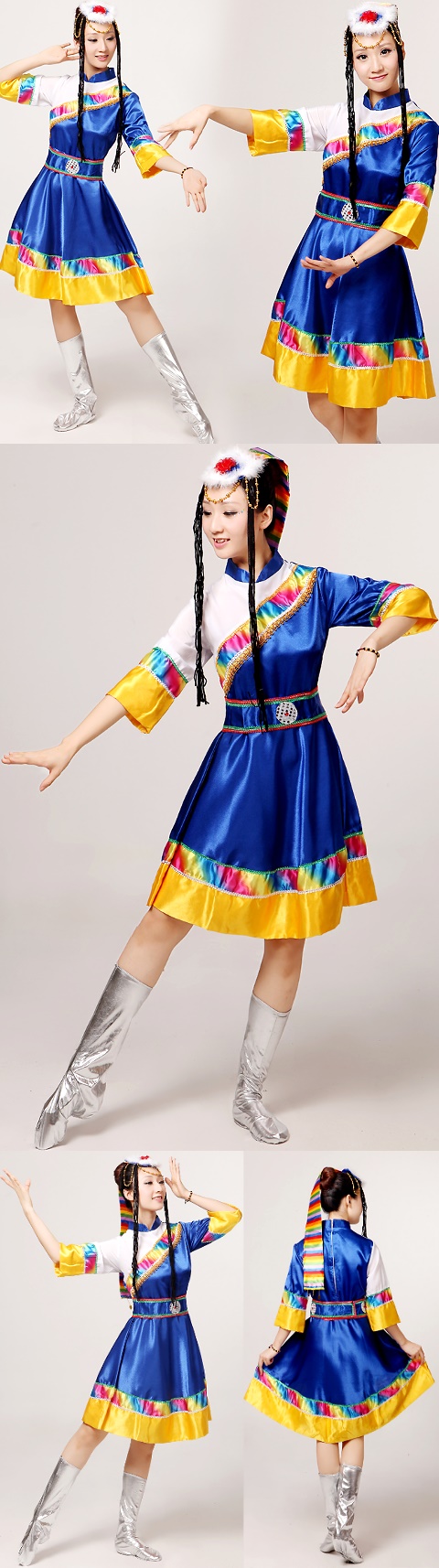 Chinese Ethnic Dancing Costume - Zang Zu (Tibetan)