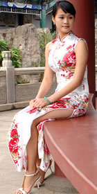 Sleeveless Long-length Cheongsam (CM)