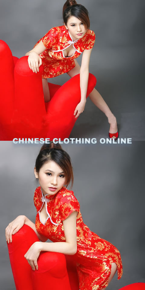 Cup-sleeve Short-length Cheongsam (CM)