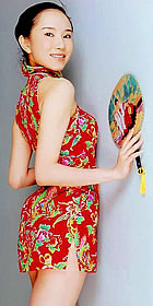 Cut-in Shoulders Short-length Cheongsam (CM)