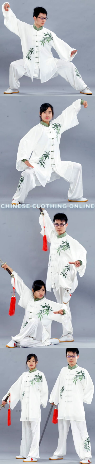 Bamboo Embroidery 3-piece Kung Fu / Taichi Suit (CM)